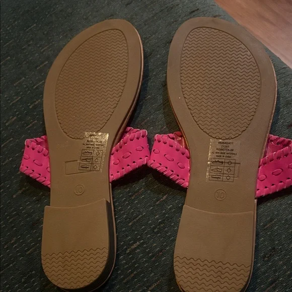 Pierre Dumas Pink Cut-Out Sandals - Picture 4 of 6